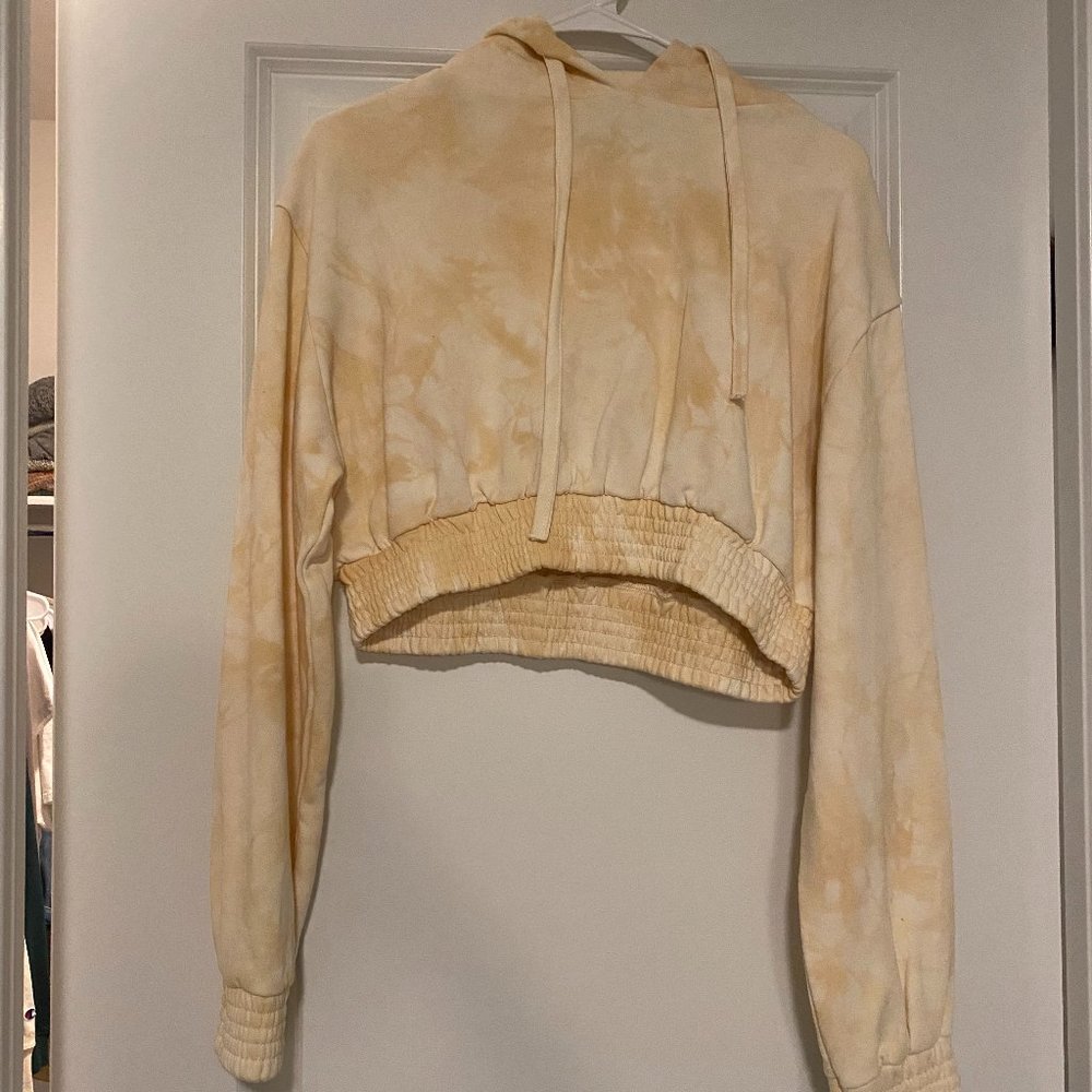 Adika cropped tie dye hoodie